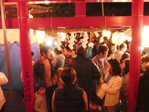 吉浜稲荷神社の縁日（2014年）